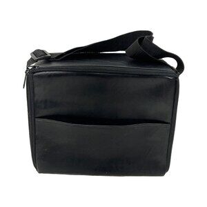 Portable CD Carrying Hard Case Travel Storage 30 Discs Adjustable Strap Vintage